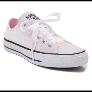 🔥🔥🔥LIGHT PINK VELVET CONVERSE SNEAKERS SHOES